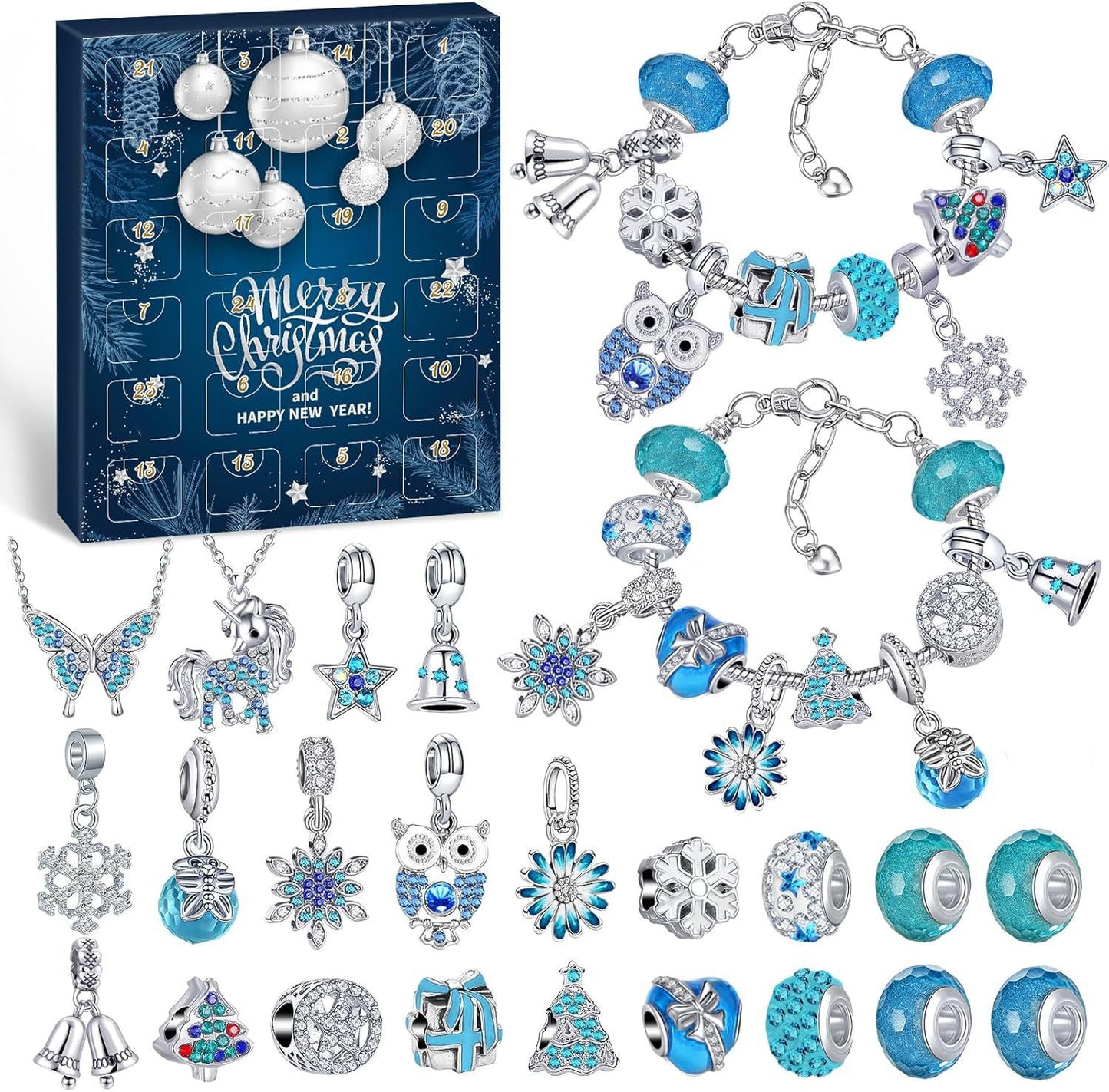 🔥Buy 2 get 60% off🔥Crystal Bracelet Set For Women Diy Christmas Bracelet Jewelry Pendant Blind Box