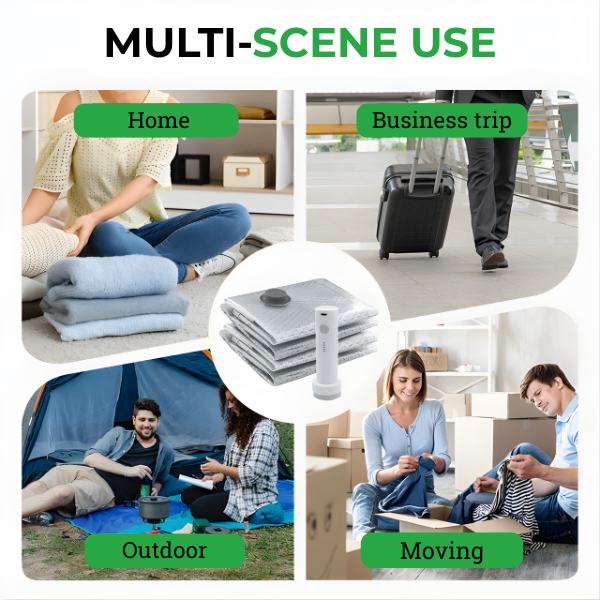 ๐โก 50K+ SOLD! Cordless Travel Vacuum Storage Compression Bag