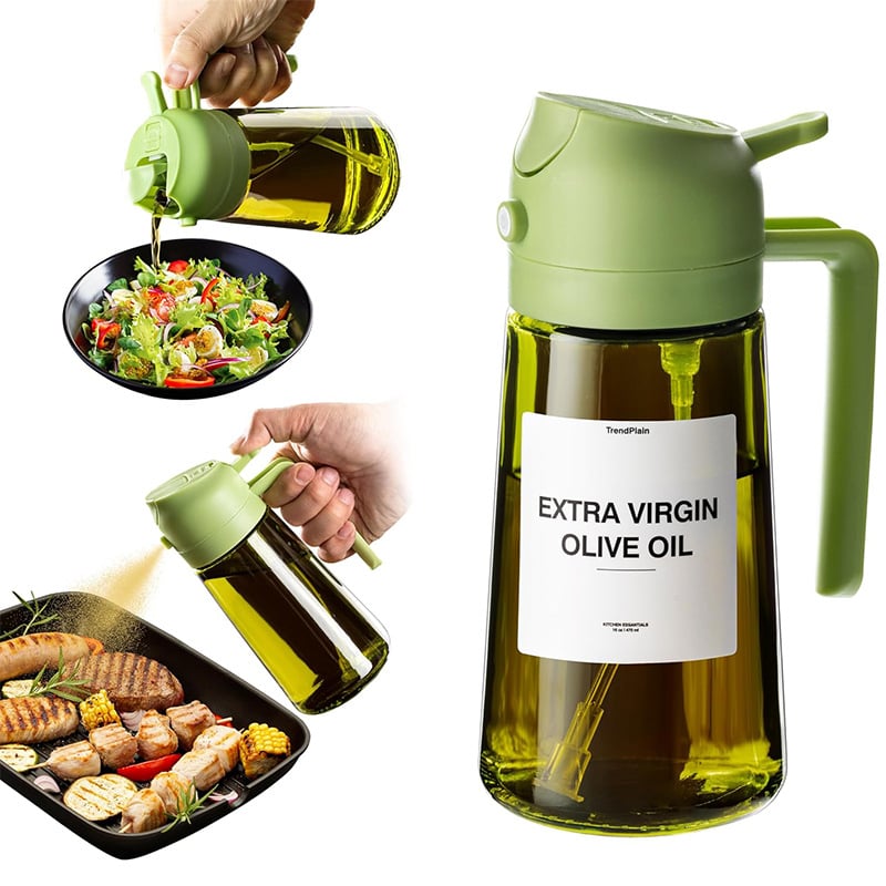 🎁Buy 2 get 60% off💕2 in 1 Glass Oil Sprayer & Dispenser🔥