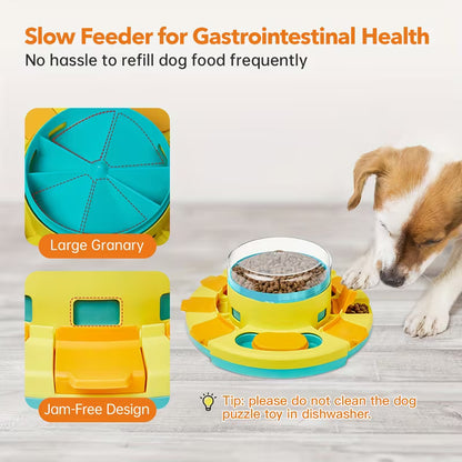 🔥buy-2-get-60-off🔥Dog Puzzle Toys Slow Feeder, Interactive Dog Toys Treat Dispenser for IQ Training
