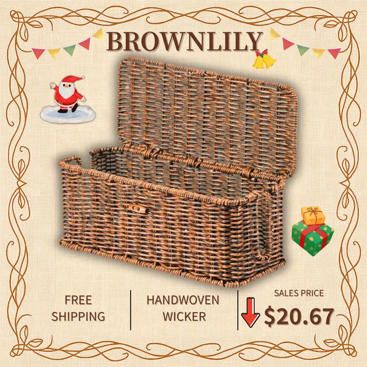 Last Day Buy 2 get 60% off💥Cable Management Box and Wicker Cord Organizer