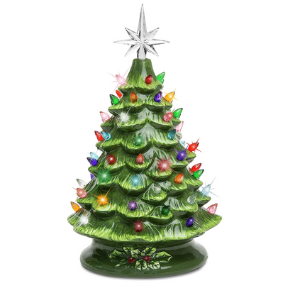 Last Day Buy 2 get 60% off💥Nostalgic Ceramic Christmas Tree with LED Lights