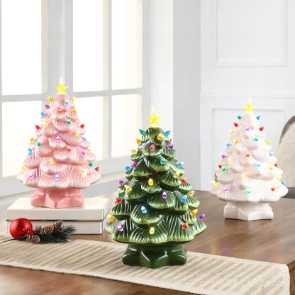Last Day Buy 2 get 60% off💥Nostalgic Ceramic Christmas Tree with LED Lights