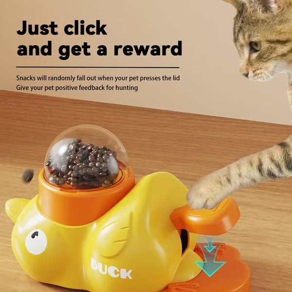 🐶Flash Sale🐱Duck Pet Feeder - Interactive Pecking Fun for Pets!