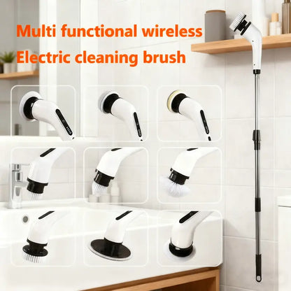 🔥Buy 2 Get 60% Off🔥9 Head Cordless Electric Spin Scrubber for Shower Kitchen Cleaning tools