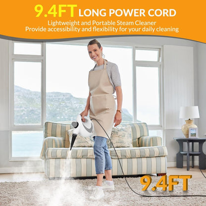 Handheld Pressurized Steam Cleaner with 12 pcs Accessories