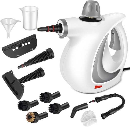 Handheld Pressurized Steam Cleaner with 12 pcs Accessories
