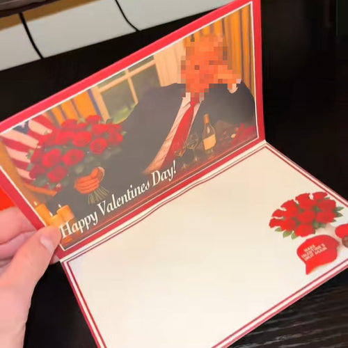 🔥MAKE LOVE GREAT AGAIN🔥Valentines Day card with Trump's funny voice record