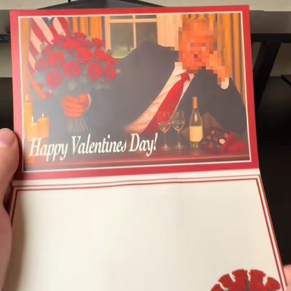 🔥MAKE LOVE GREAT AGAIN🔥Valentines Day card with Trump's funny voice record