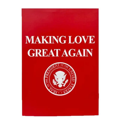 🔥MAKE LOVE GREAT AGAIN🔥Valentines Day card with Trump's funny voice record