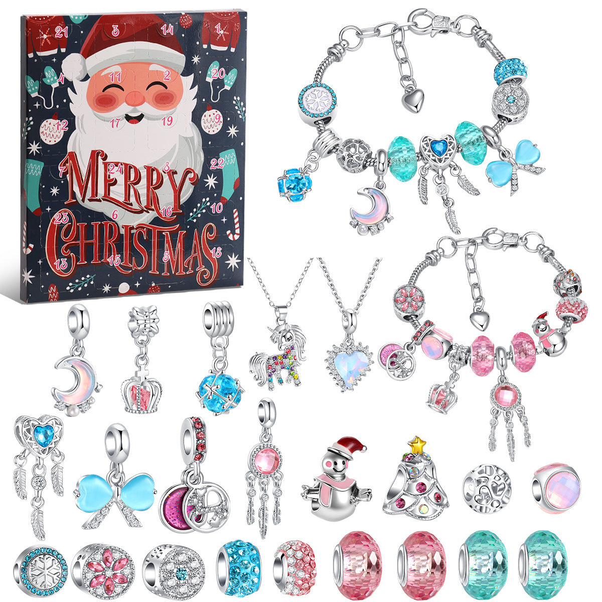 🔥Buy 2 get 60% off🔥Crystal Bracelet Set For Women Diy Christmas Bracelet Jewelry Pendant Blind Box