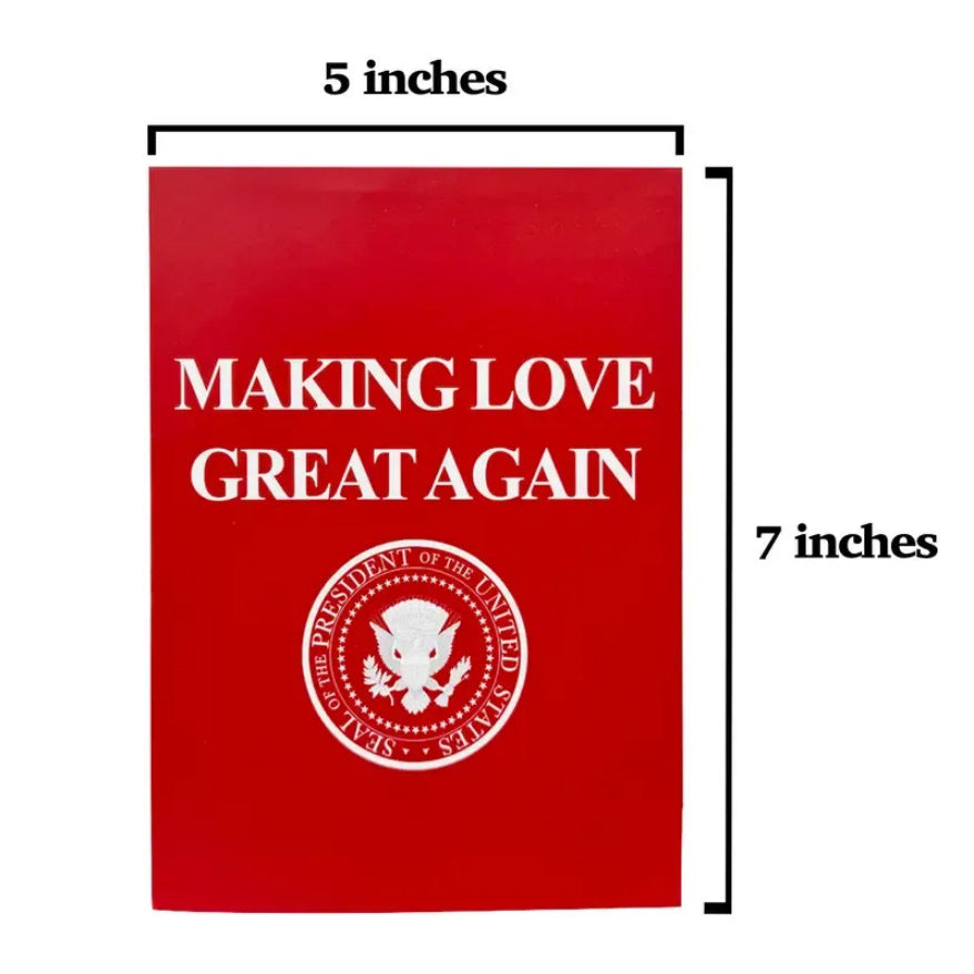 🔥MAKE LOVE GREAT AGAIN🔥Valentines Day card with Trump's funny voice record