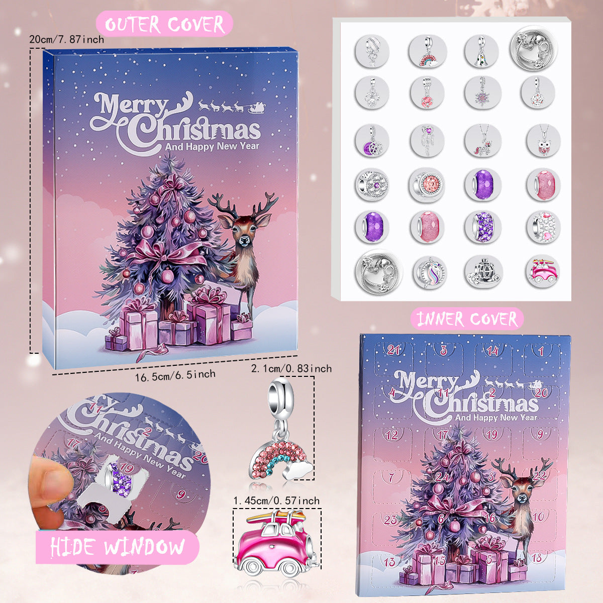 🔥Buy 2 get 60% off🔥Crystal Bracelet Set For Women Diy Christmas Bracelet Jewelry Pendant Blind Box