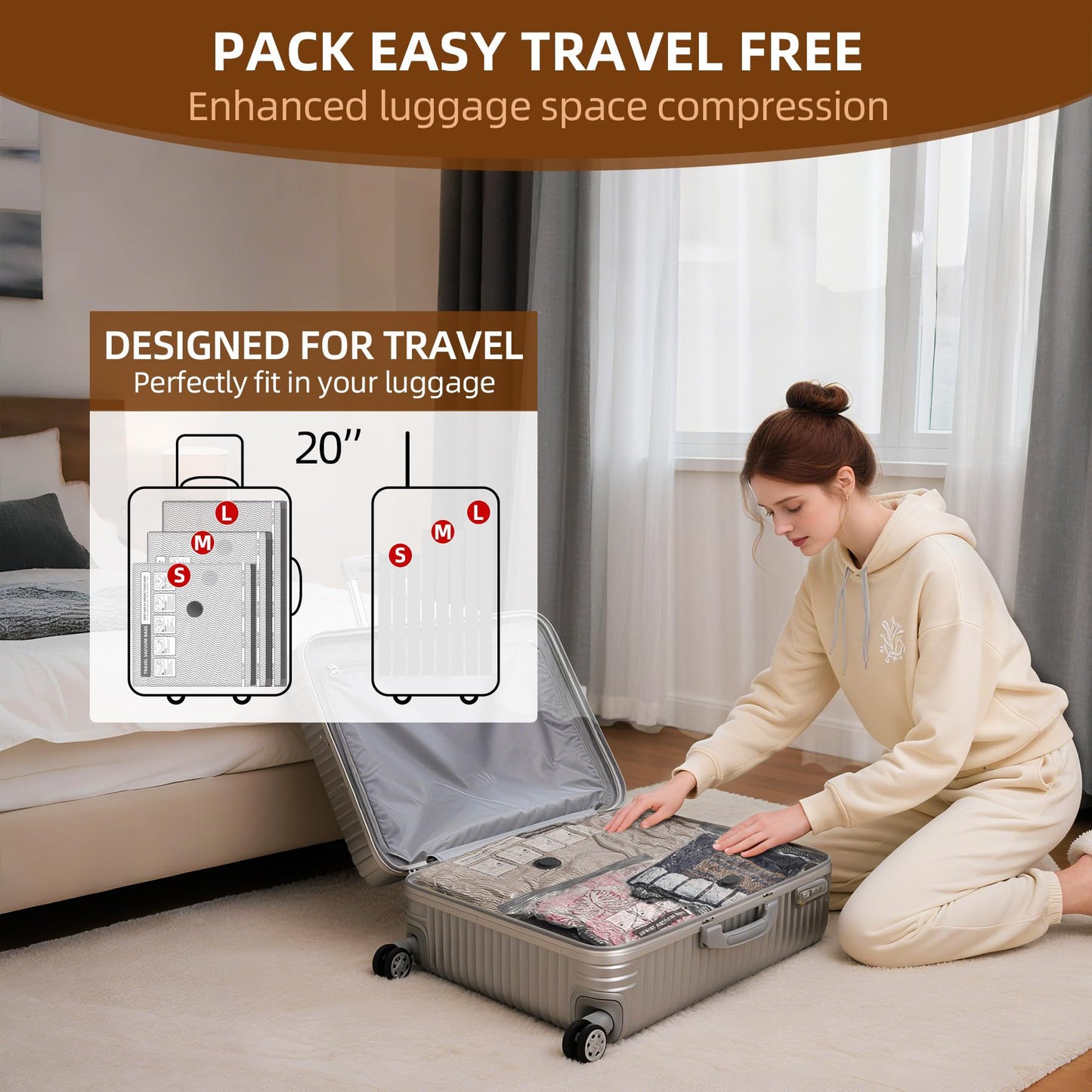 🔥Buy 2 Get 60% Off🔥Vacuum Storage Bag For Travel Organize, Home Clothes Storage