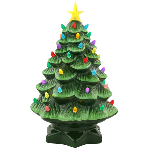 Last Day Buy 2 get 60% off💥Nostalgic Ceramic Christmas Tree with LED Lights