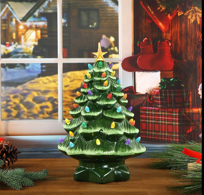 Last Day Buy 2 get 60% off💥Nostalgic Ceramic Christmas Tree with LED Lights