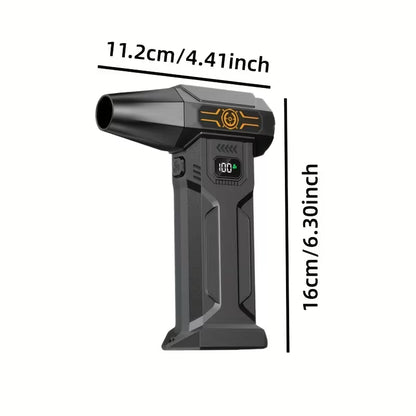 Cordless Electric Snow Blower, High-Power Turbine Jet Fan