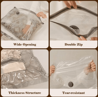 🏆⚡ 50K+ SOLD! Cordless Travel Vacuum Storage Compression Bag